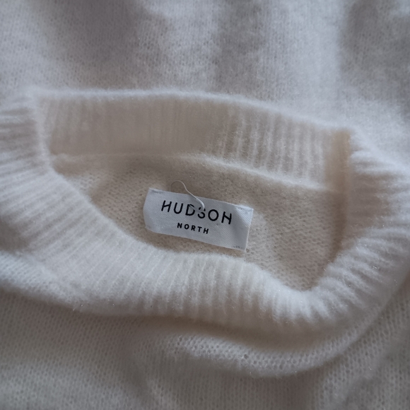 NEW Hudson North 100% Cashmere Oversized Cream Sweater XL - Picture 5 of 5